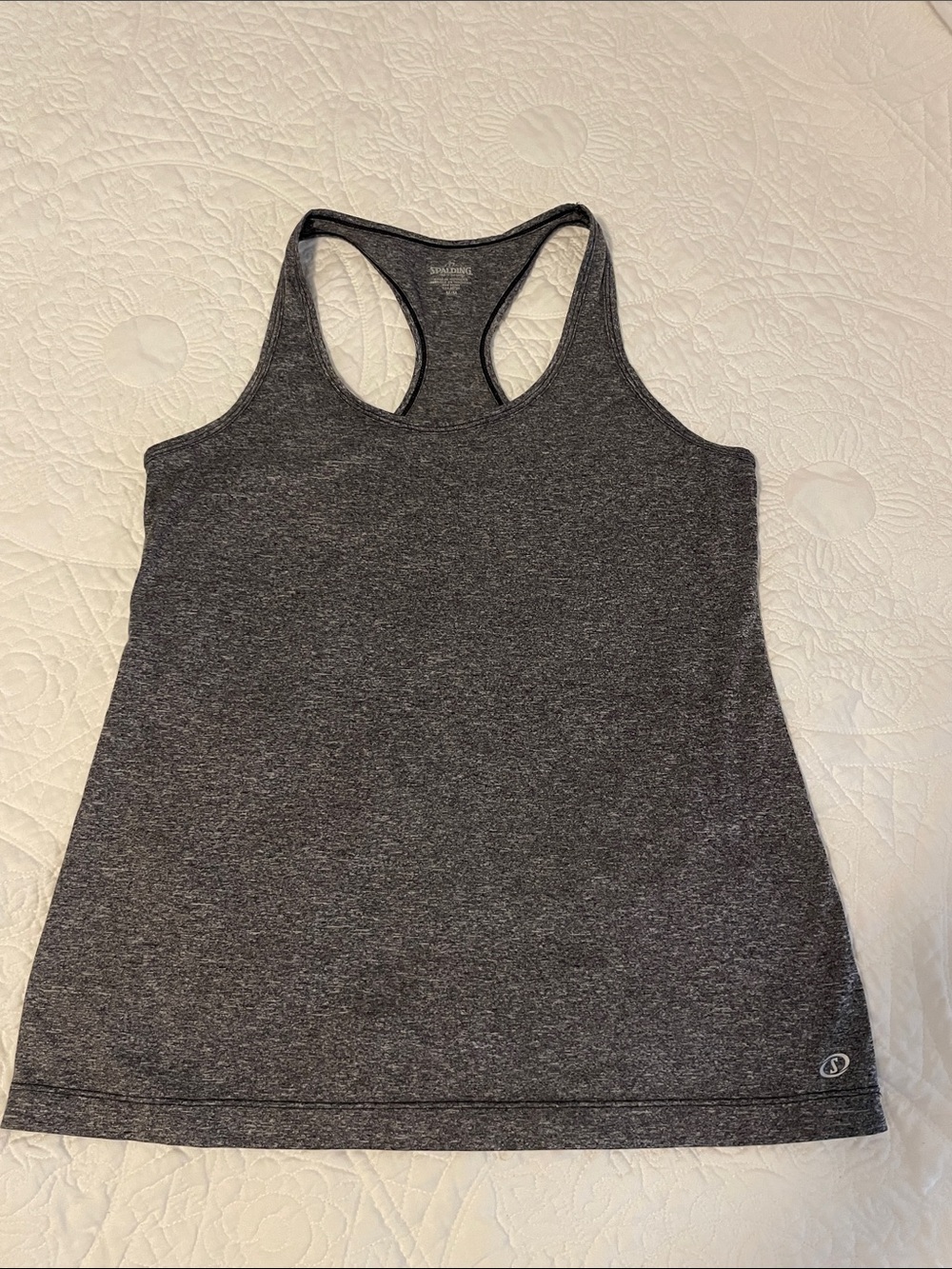 SPALDING Women’s Racerback Tank Top - Charcoal